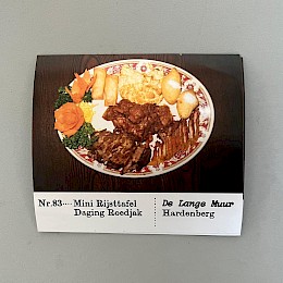 nr 83. Mini Rijsttafel Daging Boedjak - De Lange Muur - Hardenberg